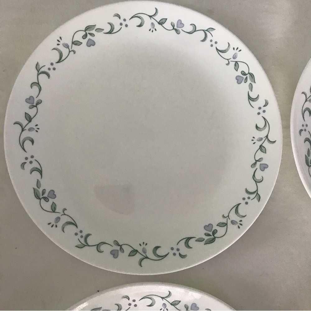 SET OF 4 CORNING CORELLE COUNTRY COTTAGE 10 1/4" DINNER PLATES - Picture 4 of 6